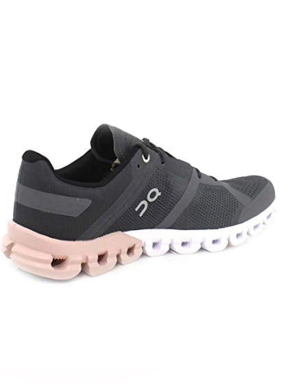 On Running Women's Gray & Pink Cloud Running Shoe - Picture 2 of 12